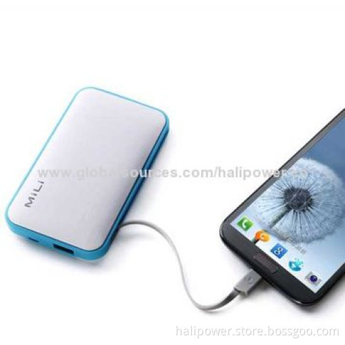 6,000mAh Portable Power Bank, Sized 120.4 x 70 x 18.2mm
